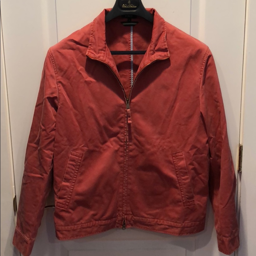 Men’s J. Crew cotton jacket Nantucket red size L